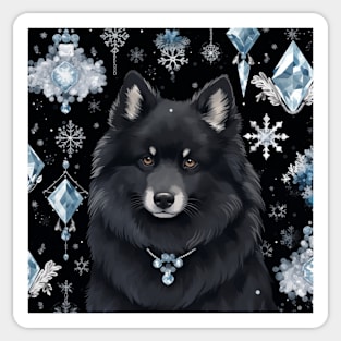 Jewelled Finnish Lapphund Sticker